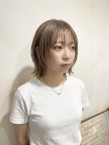 ネオリーブカップ 町田店(Neolive capu)&nbsp;レイヤーボブ/ミルクティーベージュ/顔まわりカット#