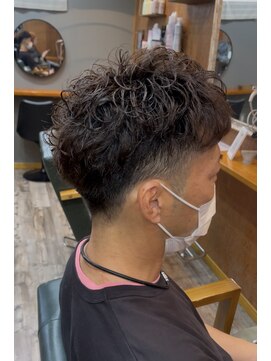 ヘアーサロン アトリエ(Hair salon ATORIE) ツーブロックショートメンズパーマシャドウパーマ