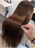 ブリーチなしハイトーンベージュ×髪質改善カラー