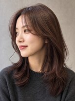 ルポシノエル(rupo si Noel)&nbsp;ロングウルフカットロングレイヤー韓国レイヤー顔周りレイヤー