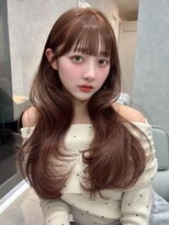 リュネル(Lunel) レイヤーカット×ピンクブラウン