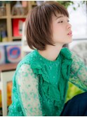 ニュアンスカラー斜めバングマッシュウルフ北浦和20代30代40代b!