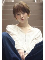 ブラウヘアアンドケア(care)&nbsp;アシメショート&アッシュベージュ