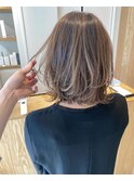 透明感ベージュ×美肌ヘアー