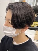 センターパート/ツーブロマッシュ/ニュアンスパーマ