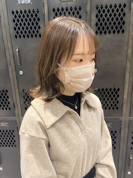 ネウィ ジャム 町田(newi JAM) ひし形ボブ/くびれヘア/オリーブベージュ