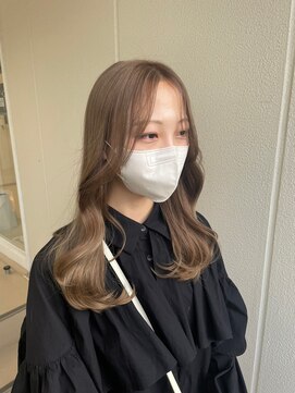 ガリカ シーム(Gallica/SEAM) 【桑原雪音】透明感ミルクティーベージュ/顔周りレイヤー<原宿>