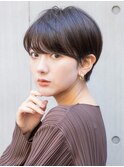 マッシュショート20代30代ココアブラウン髪質改善青山表参道