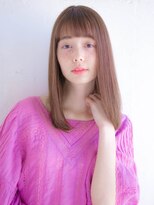 ルティア(Lutia) サラサラストレート ピンクベージュカラー