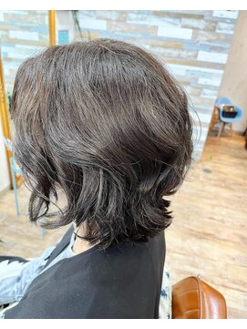ハウオリ ヘアーワークス(Hauoli hair works) 柔らかボブ×柔らかトープグレージュカラー