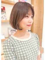 ルエ(rue)&nbsp;大人可愛い20代30代40代小顔ウルフレイヤーボブ丸みショートボブ