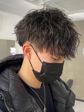 エルマーク 梅田(L-MARK) 波巻きパーマスパイラルパーマツイストスパイラルパーマメンズ