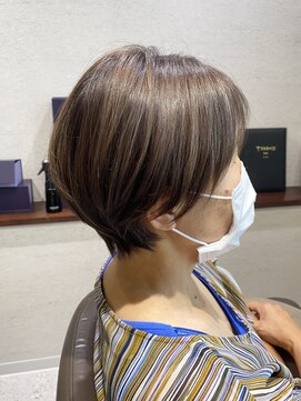 テラスヘアヴィラ 新潟駅南(TERRACEhairVilla) 【ショートヘア】大人の耳掛けひし形ショート