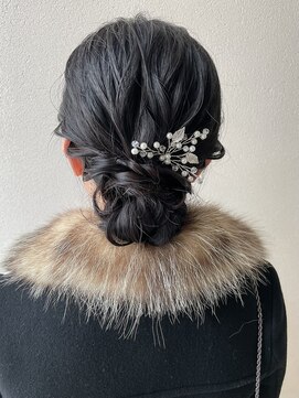 オウルヘアー(Owl hair) シニヨンアレンジ/結婚式アレンジ