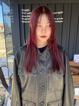 コルバース(COL BIRTH) 【韓国風/モード系】RED purple hair