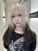 モニカ 栄店(MONIQA)&nbsp;ホワイトベージュ×ブラウン