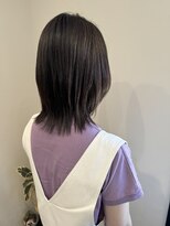 ラヴィン(LOVIN’)&nbsp;髪質改善トリートメント/ミディアムレイヤー/アッシュ