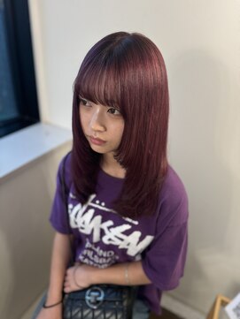 ココルアナ(coco luana) 紫カラー/髪質改善/ブリーチ/レイヤーカット