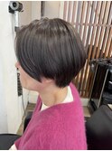 白髪ぼかし/イメチェンヘアスタイル/前髪カタログ/ショートボブ