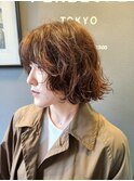 ボブウルフ　くせ毛カット　くせ毛風パーマ