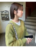 切りっぱなしボブ
