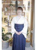 卒業式袴の着付けヘアセットをさせていただきました。
