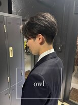 アウル 心斎橋(owl)&nbsp;センターパート/ニュアンスパーマ/メンズパーマ/メンズカット