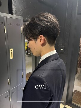 アウル 心斎橋(owl) センターパート/ニュアンスパーマ/メンズパーマ/メンズカット