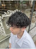 波巻きパーマ/シャドウパーマ/フェザーパーマ/メンズカット