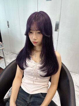 ベレーザシェルト(Beleza scelto) 15221ブリーチ&ダブルカラーレイヤーラベンダーグレーパープル