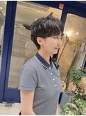 20代小顔マッシュショート/シースルーバング/透明感ヘアカラー