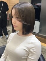 ロンド 表参道店(Lond)&nbsp;くびれヘア/顔周り/韓国/レイヤーカット/黒髪/ミディアム/池袋