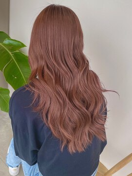 シェル 津山の手店(shel) 冬カラー◎ブリーチなし透明感ピンクブラウン×顔まわりレイヤー