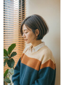 コポル(Copol) まわりと差がつく大人ショート×白髪活かしグレージュ