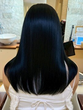 ビューティシモ 所沢(Beautissimo) セミロング 髪質改善 サラサラロング 黒髪 暗髪ヘア 20代