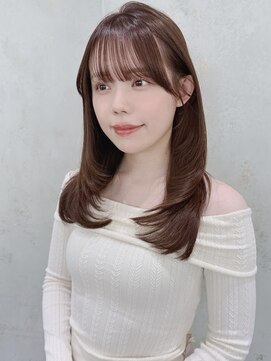 ミディアムレイヤーカット/レイヤー/顔周り/韓国/髪質改善/大宮