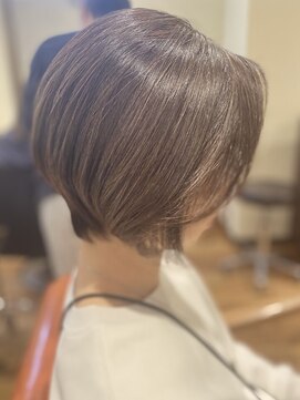 30代40代50代ひし形ショート前髪なしショートレイヤーブラウン