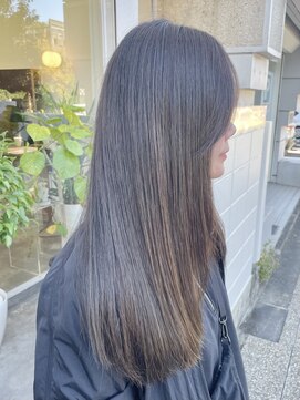 グレージュ/透明感カラー/八事/水素カラー