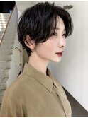 ショートパーマ/ショート/ハンサムショート/クセ毛風パーマ