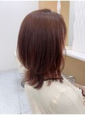 【外ハネくびれミディアムレイヤー】