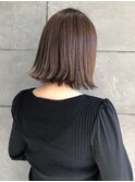 髪質改善トリートメント 透明感カラー アッシュブラウン 20代