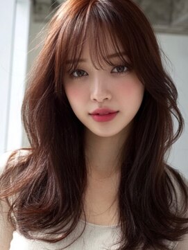 ダル 渋谷/表参道(DAL.) 暖色カラーウェーブ韓国風ヘルシートレンドロング