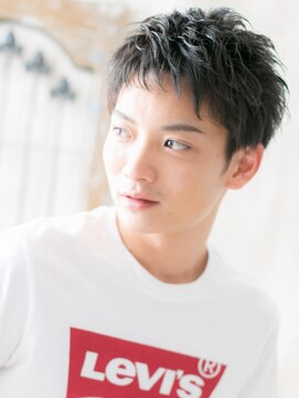 モッズヘアー メン 戸田公園店(mod's hair men) くせ毛風ダークアッシュ刈り上げ束感ベリーショートh戸田公園