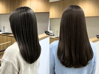 グリーン レーベル 川崎店(Green label)の写真/髪質改善縮毛はマンツーマン施術◎川崎駅近で理想のストレート体験を♪