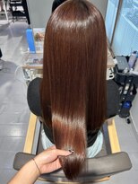 ネオリーブウリ 二子玉川店(Neolive uri) ミディアムヘア暗めカラーデザインカラーフェイスフレーミング