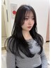 艶アルカリストレートと艶カラーとハイレベルカット