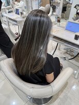 クレア 上大岡(CREA)&nbsp;白髪ぼかしハイライト縮毛矯正ダブルカラー髪質改善30代40代50代