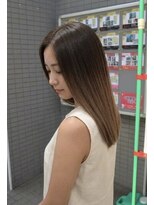 アッシュ 川崎店(Ash)&nbsp;バレイヤージュ　グレージュ　ブリーチあり