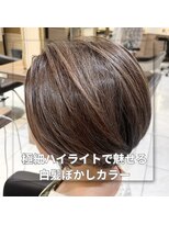 アッシュ 中山店(Ash)&nbsp;【家郷限定】ハイライトで魅せる白髪ぼかしカラー
