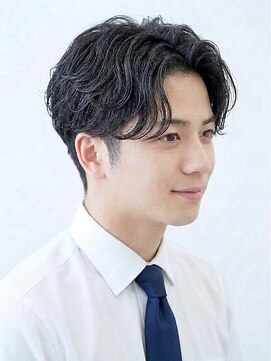 ヨシザワインク ハコザキ 水天宮前 日本橋人形町(YOSHIZAWA Inc.HAKOZAKI) 好印象◎ビジネスショート×センターパートフェザーパーマ